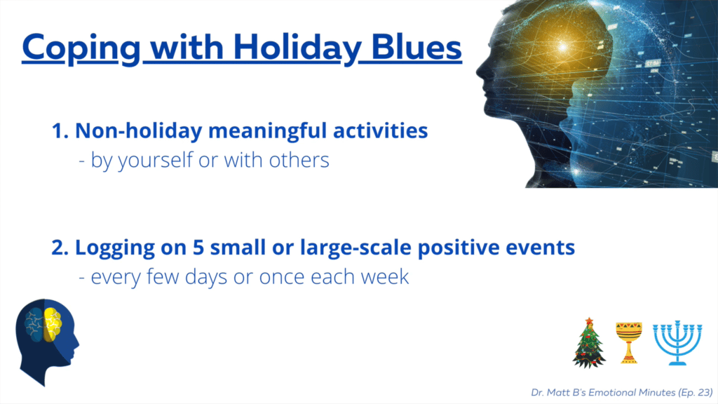 Tips for coping with the Holiday Blues