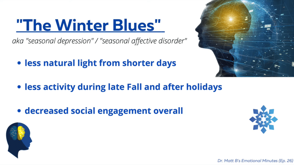 Defining seasonal depression and defining winter blues