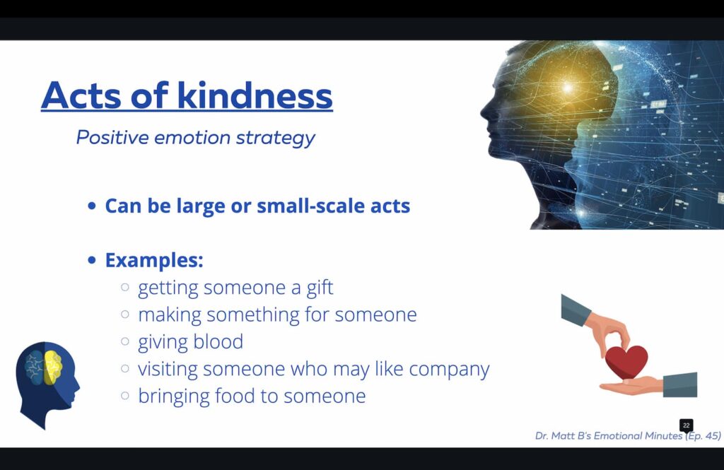 Examples of acts of kindness